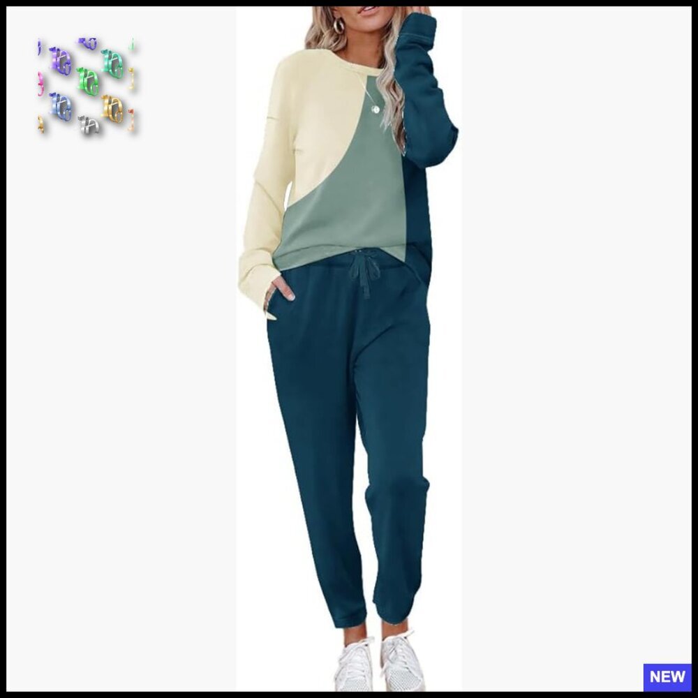 Soft Lounge Set Two Piece Sweatsuit Athletic Tracksuit Jogger Pants Workout